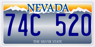 NV license plate 74C520