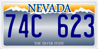 NV license plate 74C623