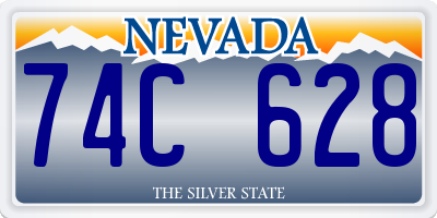 NV license plate 74C628