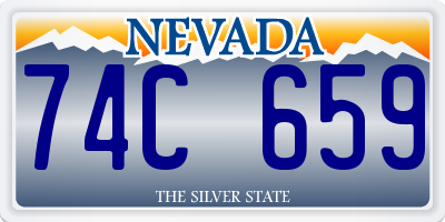 NV license plate 74C659