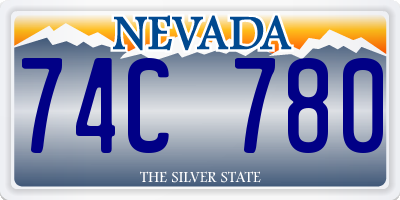 NV license plate 74C780