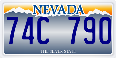 NV license plate 74C790