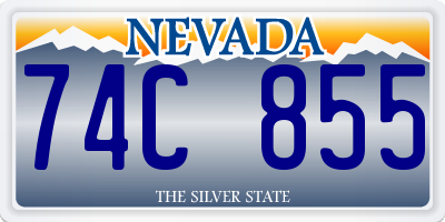 NV license plate 74C855