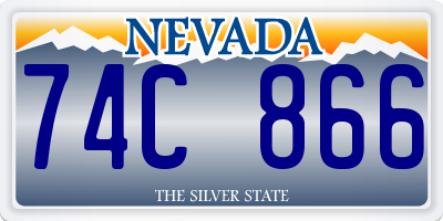 NV license plate 74C866