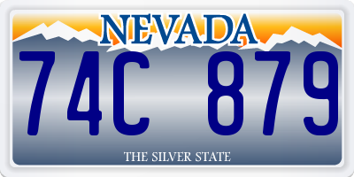 NV license plate 74C879