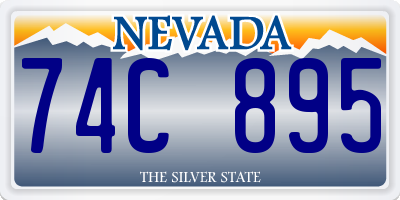 NV license plate 74C895