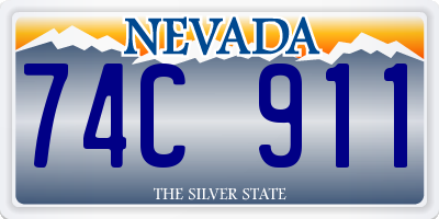 NV license plate 74C911