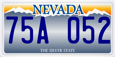 NV license plate 75A052