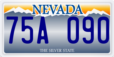 NV license plate 75A090