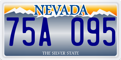 NV license plate 75A095