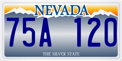 NV license plate 75A120