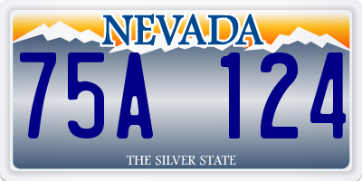 NV license plate 75A124