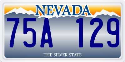 NV license plate 75A129