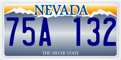 NV license plate 75A132