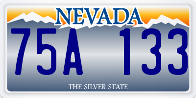 NV license plate 75A133