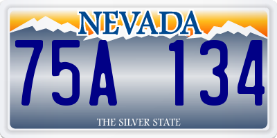 NV license plate 75A134