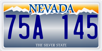 NV license plate 75A145