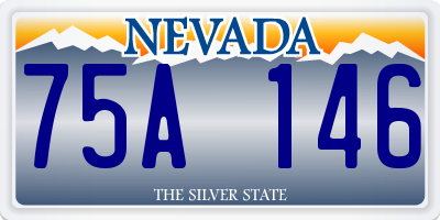 NV license plate 75A146