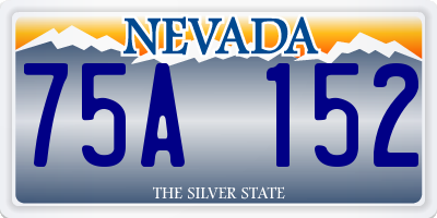 NV license plate 75A152