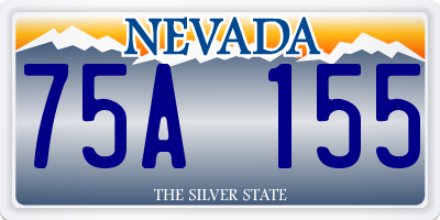 NV license plate 75A155