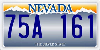 NV license plate 75A161