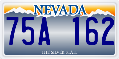 NV license plate 75A162