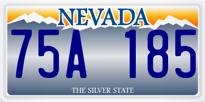 NV license plate 75A185