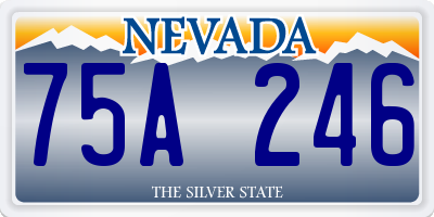 NV license plate 75A246