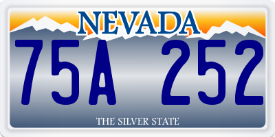 NV license plate 75A252