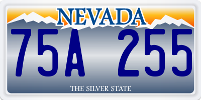 NV license plate 75A255