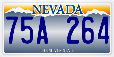 NV license plate 75A264