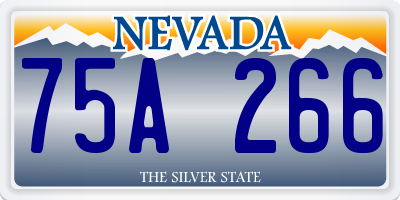 NV license plate 75A266