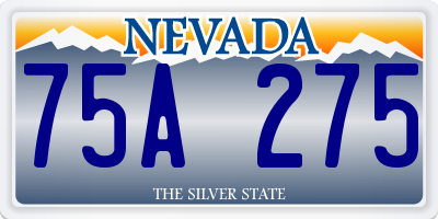 NV license plate 75A275