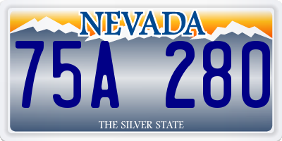 NV license plate 75A280