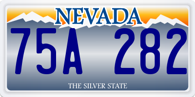NV license plate 75A282