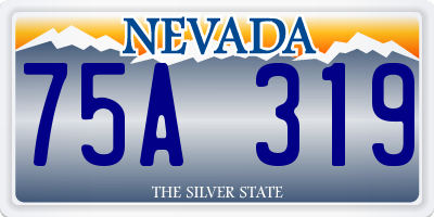 NV license plate 75A319