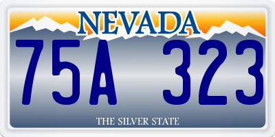 NV license plate 75A323