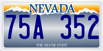 NV license plate 75A352