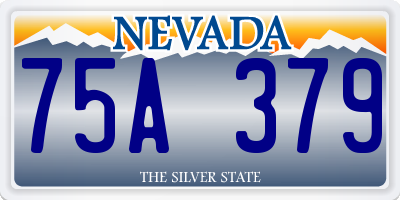 NV license plate 75A379