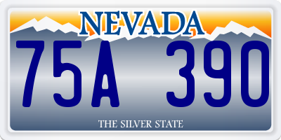 NV license plate 75A390