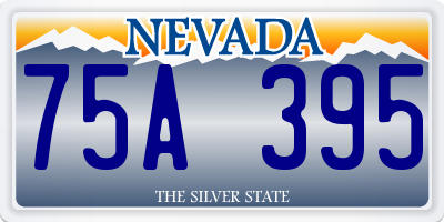 NV license plate 75A395
