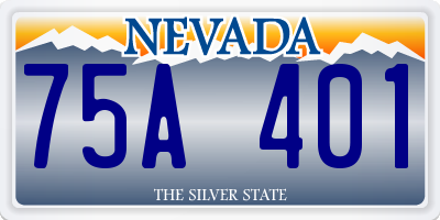 NV license plate 75A401