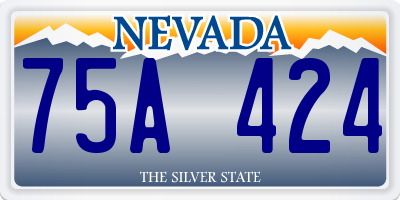 NV license plate 75A424