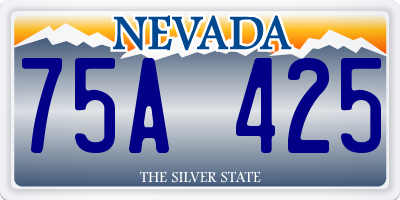 NV license plate 75A425