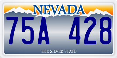 NV license plate 75A428