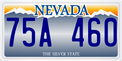 NV license plate 75A460