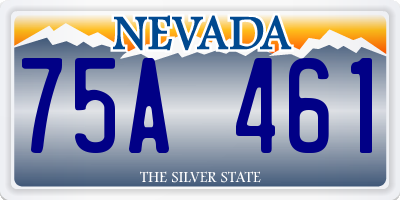 NV license plate 75A461