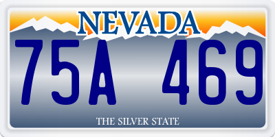 NV license plate 75A469