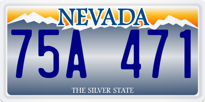 NV license plate 75A471