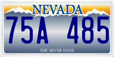 NV license plate 75A485